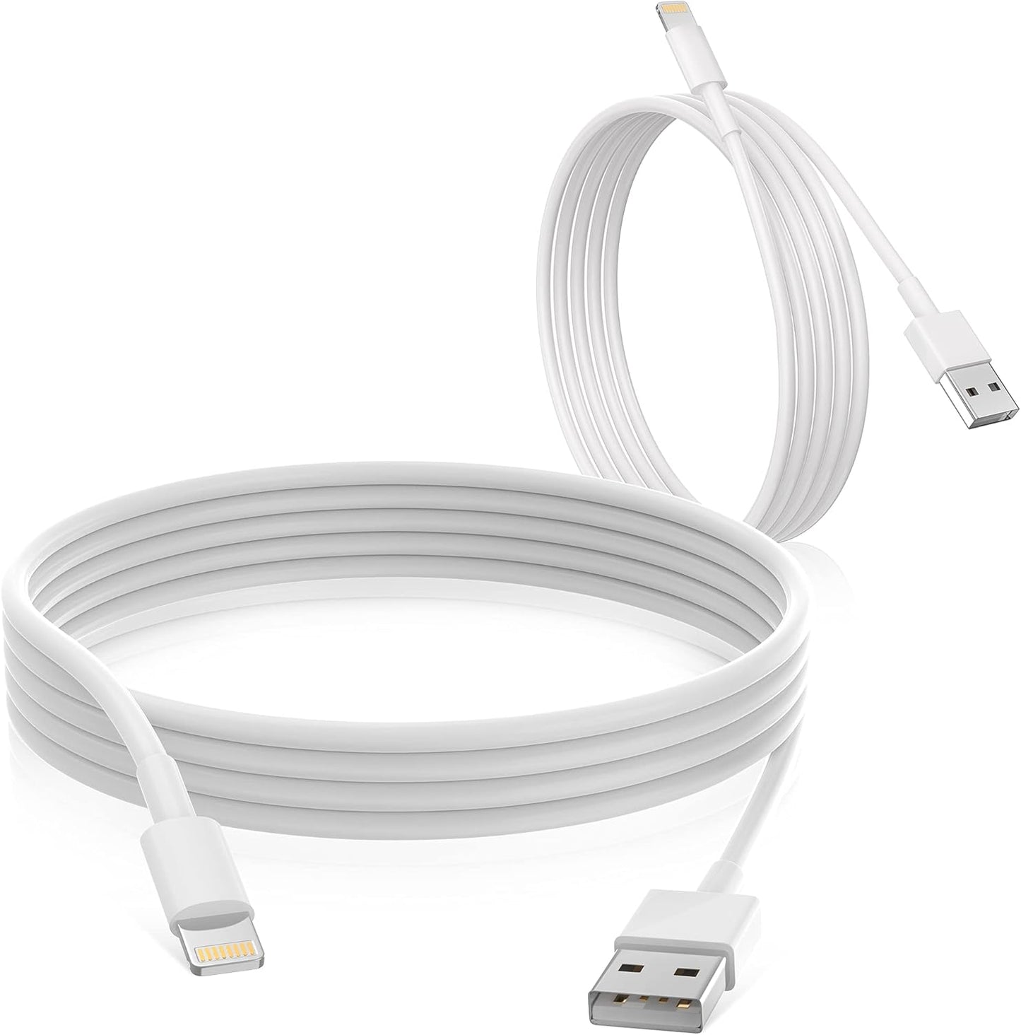 Fast Charging iPhone Cord 2-Pack Uzento MFI Certified