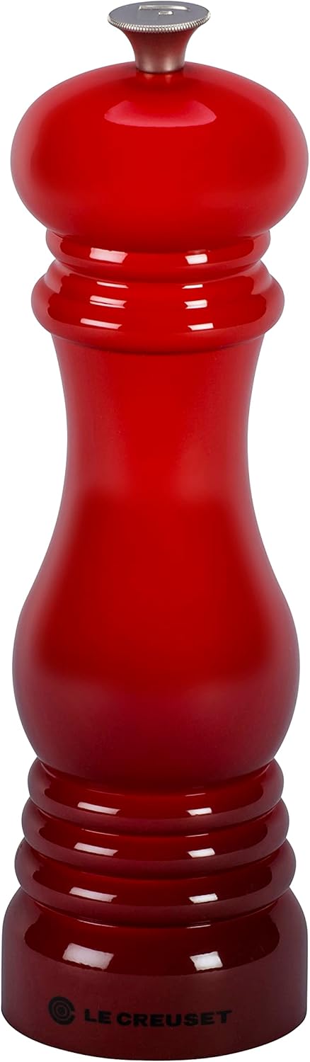 Le Creuset 8 in Pepper Mill with Ceramic Grinder in Cerise