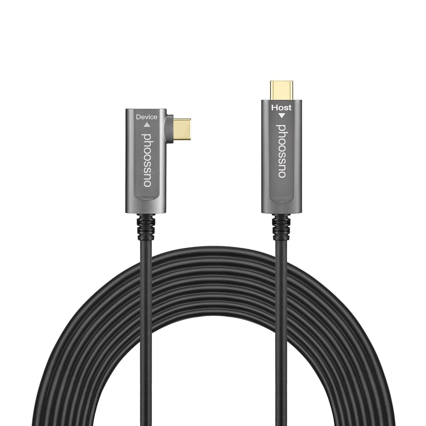 Phoossno USB C to C Fiber Optical Cable for High-Speed Data Transfer