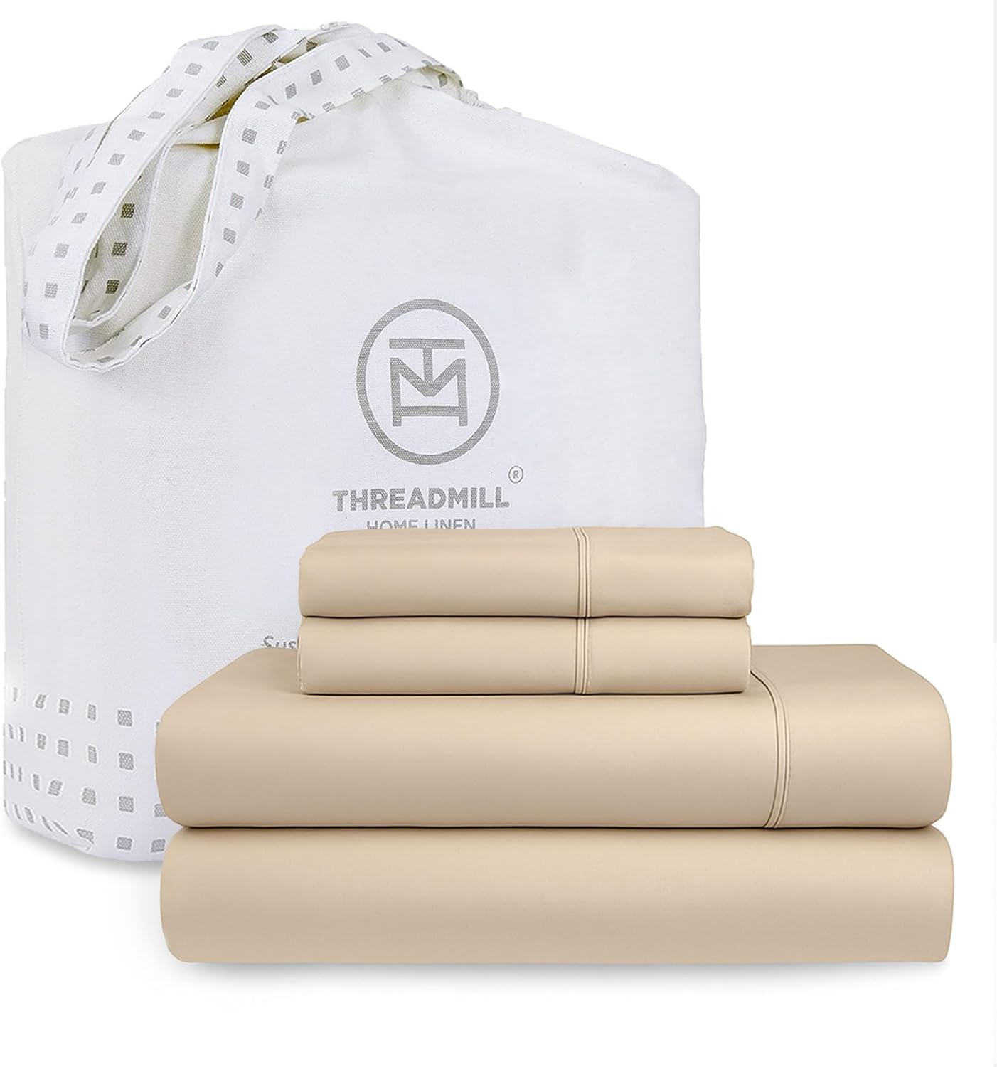Threadmill 100% Cotton King Size Sheets Set for Ultimate Comfort