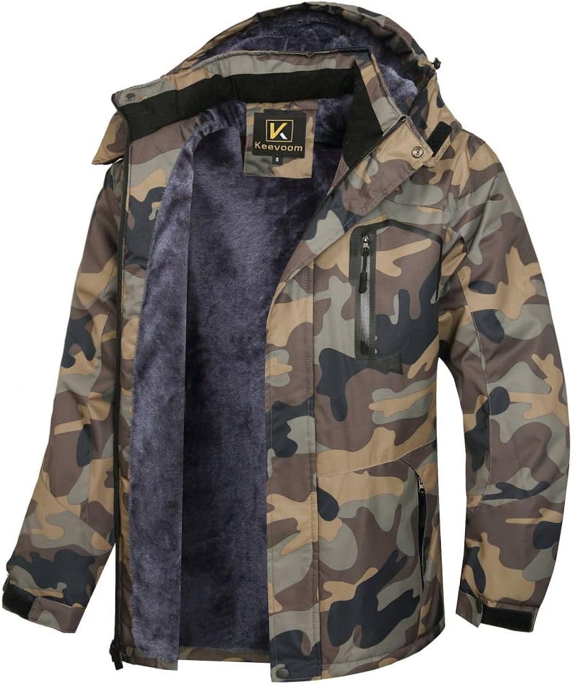 Keevoom Mens Winter Jackets: Warm Waterproof Ski Coats