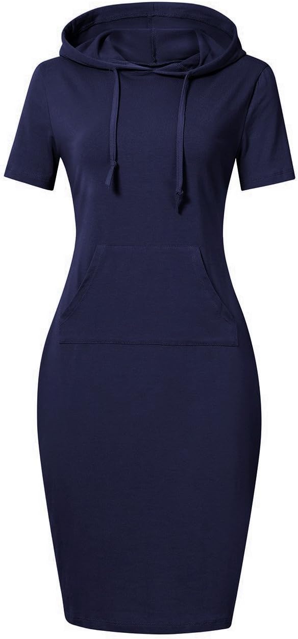 MISSKY Women's Casual Hoodie Dress for Everyday Comfort