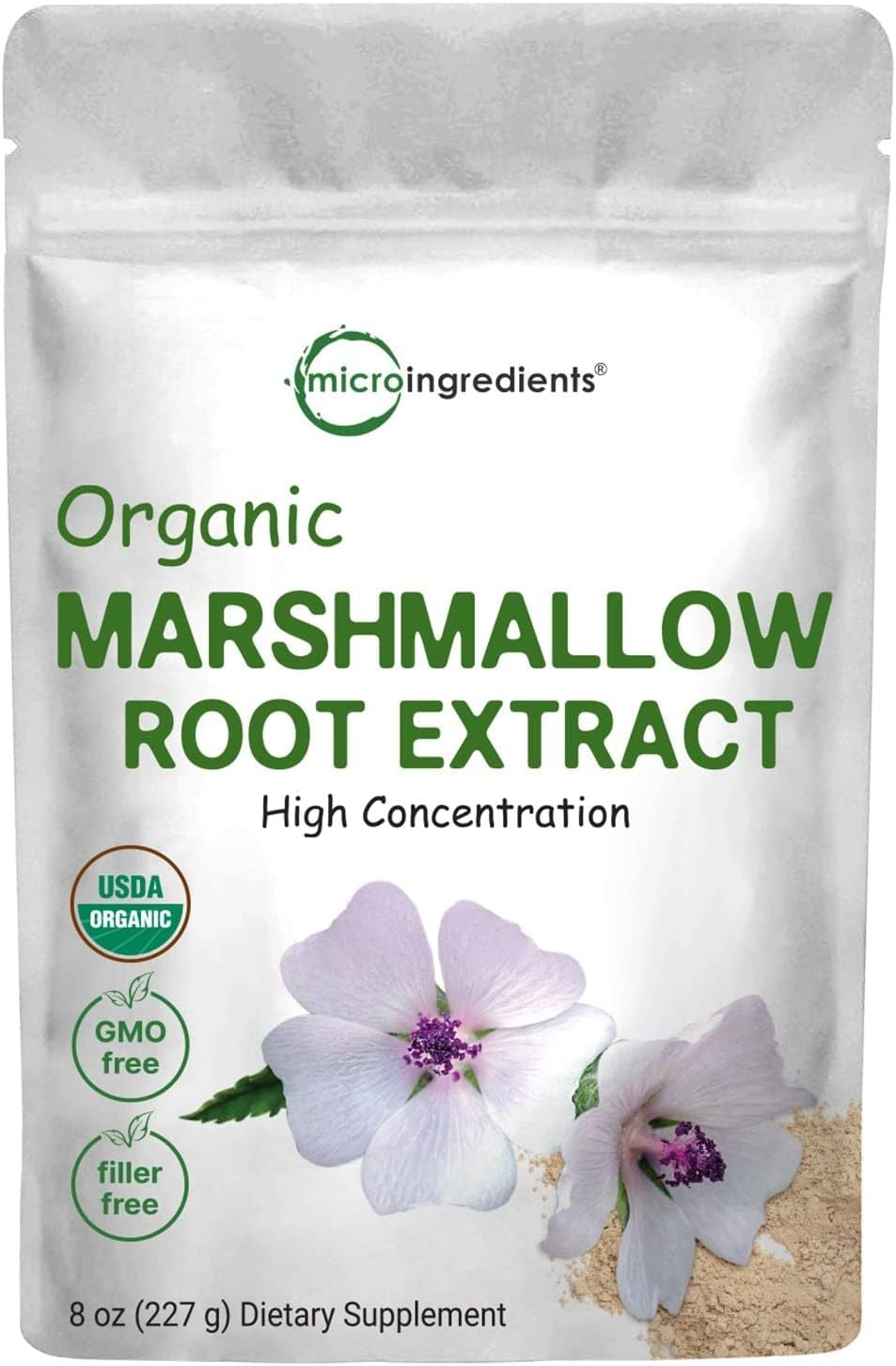Organic Marshmallow Root Powder for Digestive Health