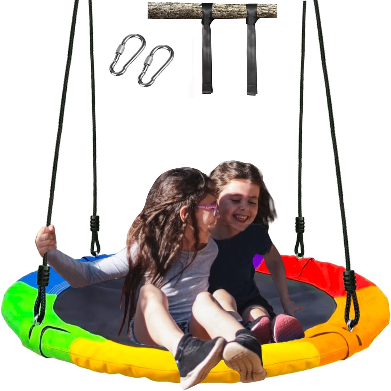 40 Inch Saucer Tree Swing for Kids - Fun Outdoor Activity