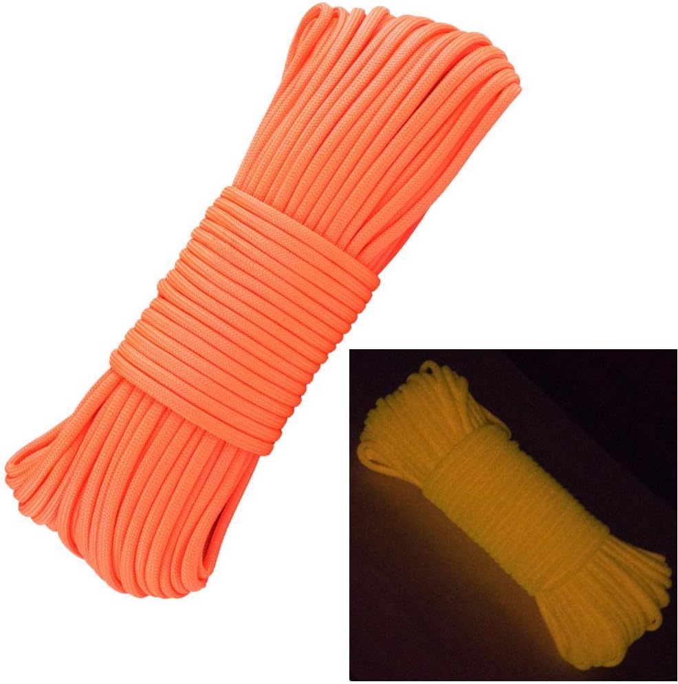Glow in The Dark Zesty 550lb Paracord for Nighttime Utility