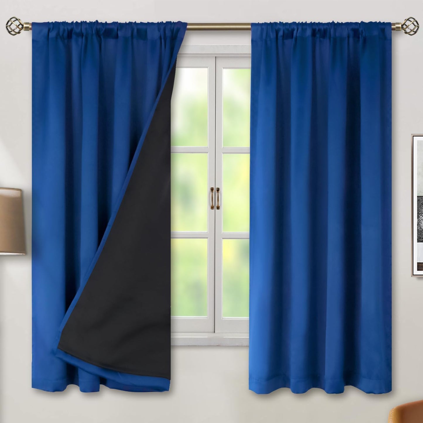 BGment 100% Blackout Curtains for Bedroom and Living Room
