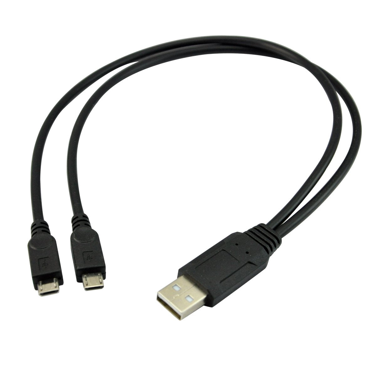 Dual Micro USB Splitter - Charge Two Devices Simultaneously