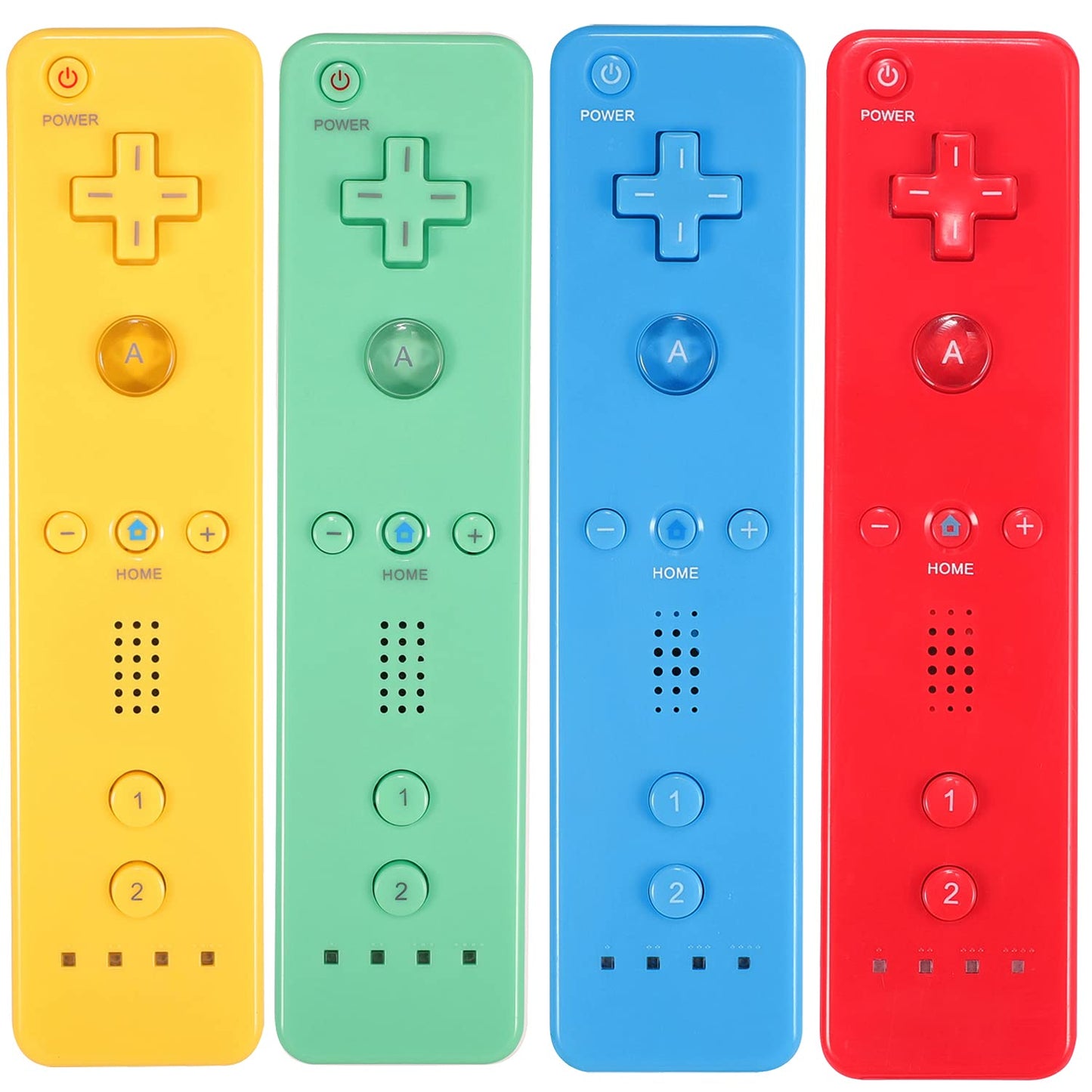 Yosikr Controller for Wii - Wireless Gaming Remote 4 Pack