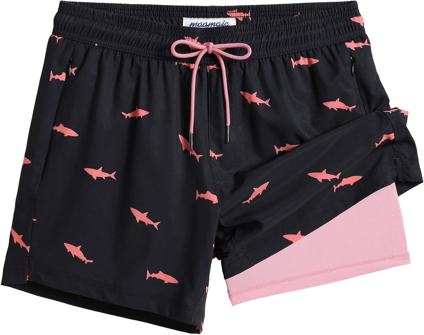 Mens Swim Trunks with Compression Liner for Ultimate Comfort