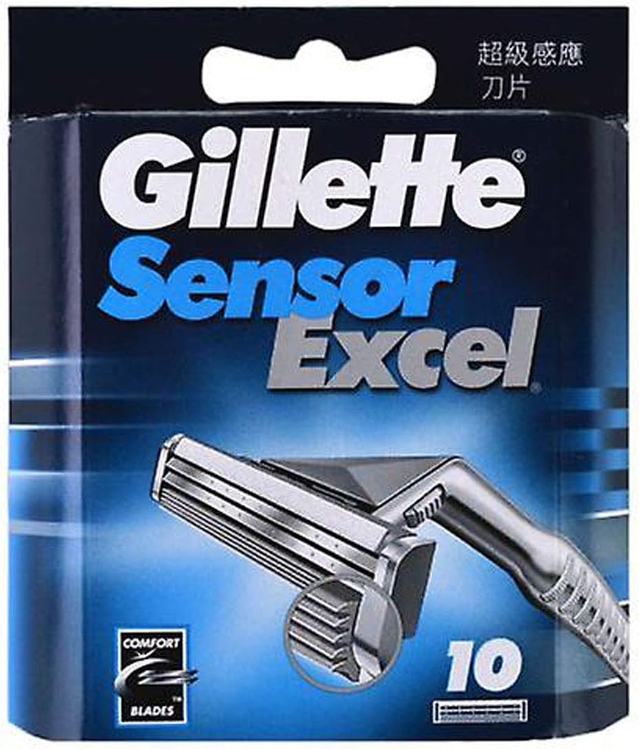 Gillette Sensor Excel 50 Count Razor Blades for a Smooth Shave