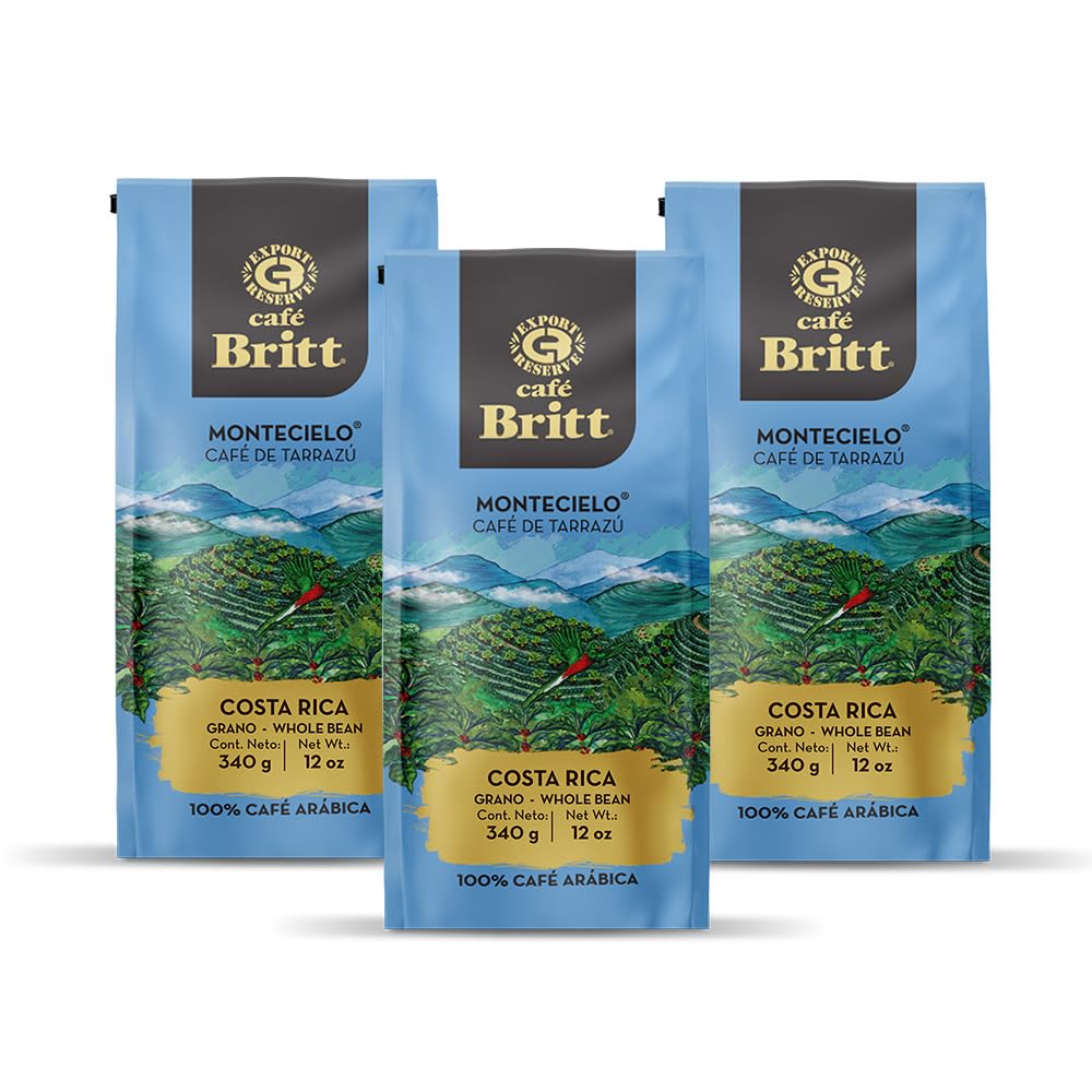 Costa Rican Montecielo Coffee From Tarrazu - Whole Bean 3-Pack