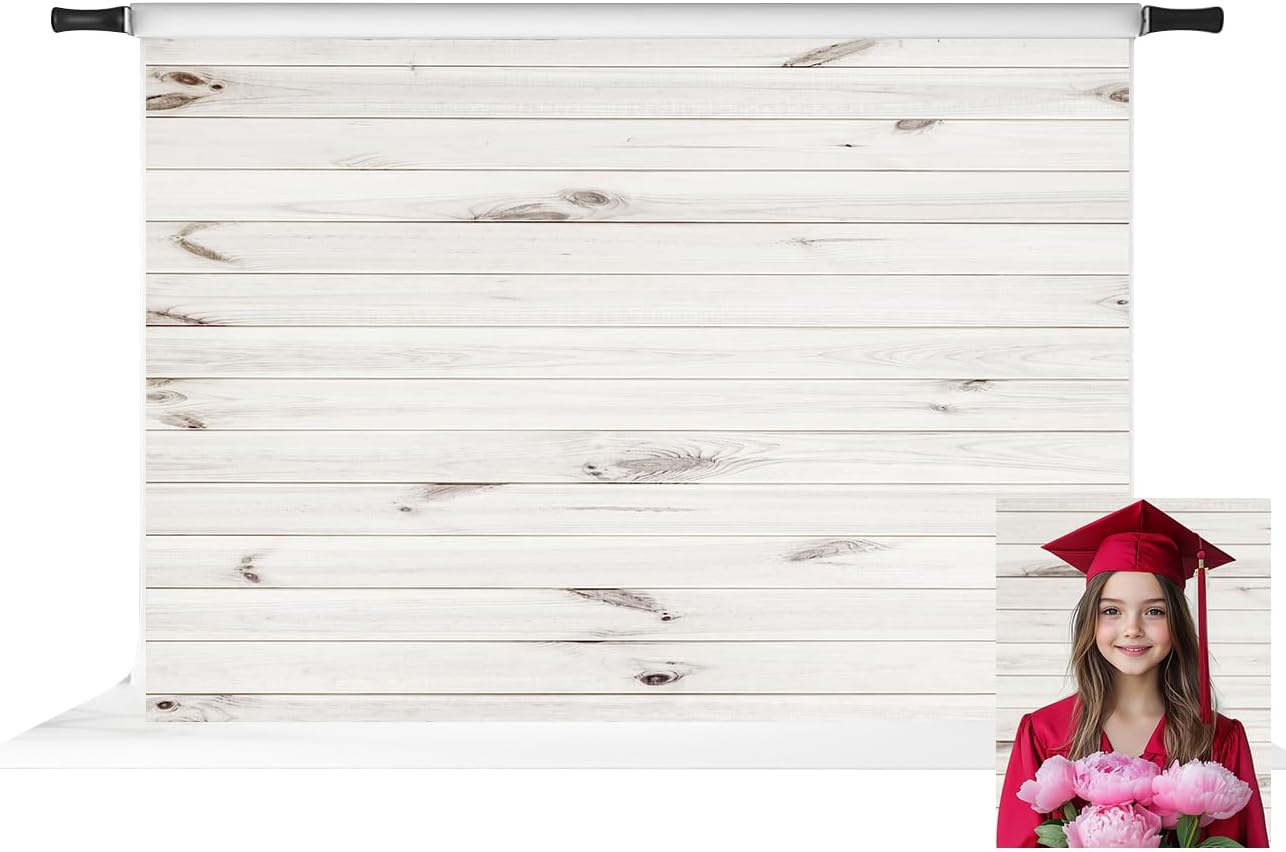 7x5ft Rustic Wood Shiplap Backdrop for Photography Decor
