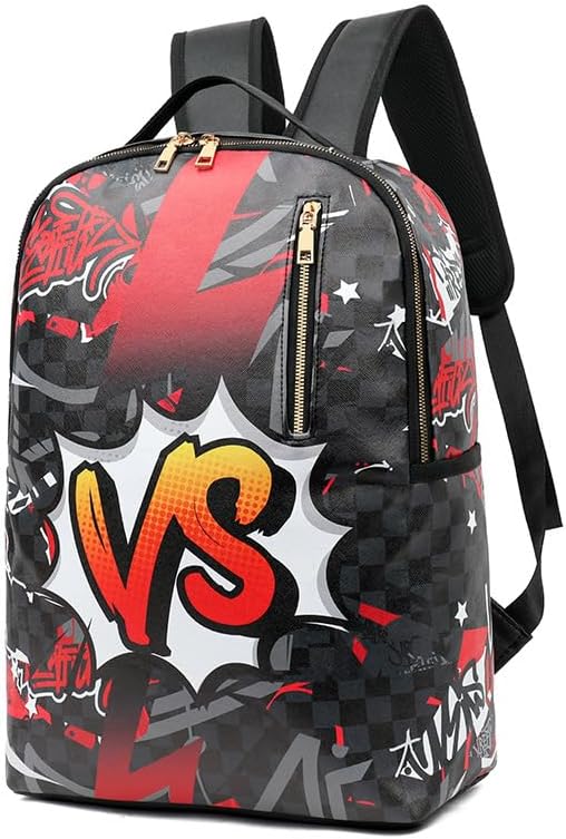 Fashion for Men's Cartoon Graffiti Backpack by Generic