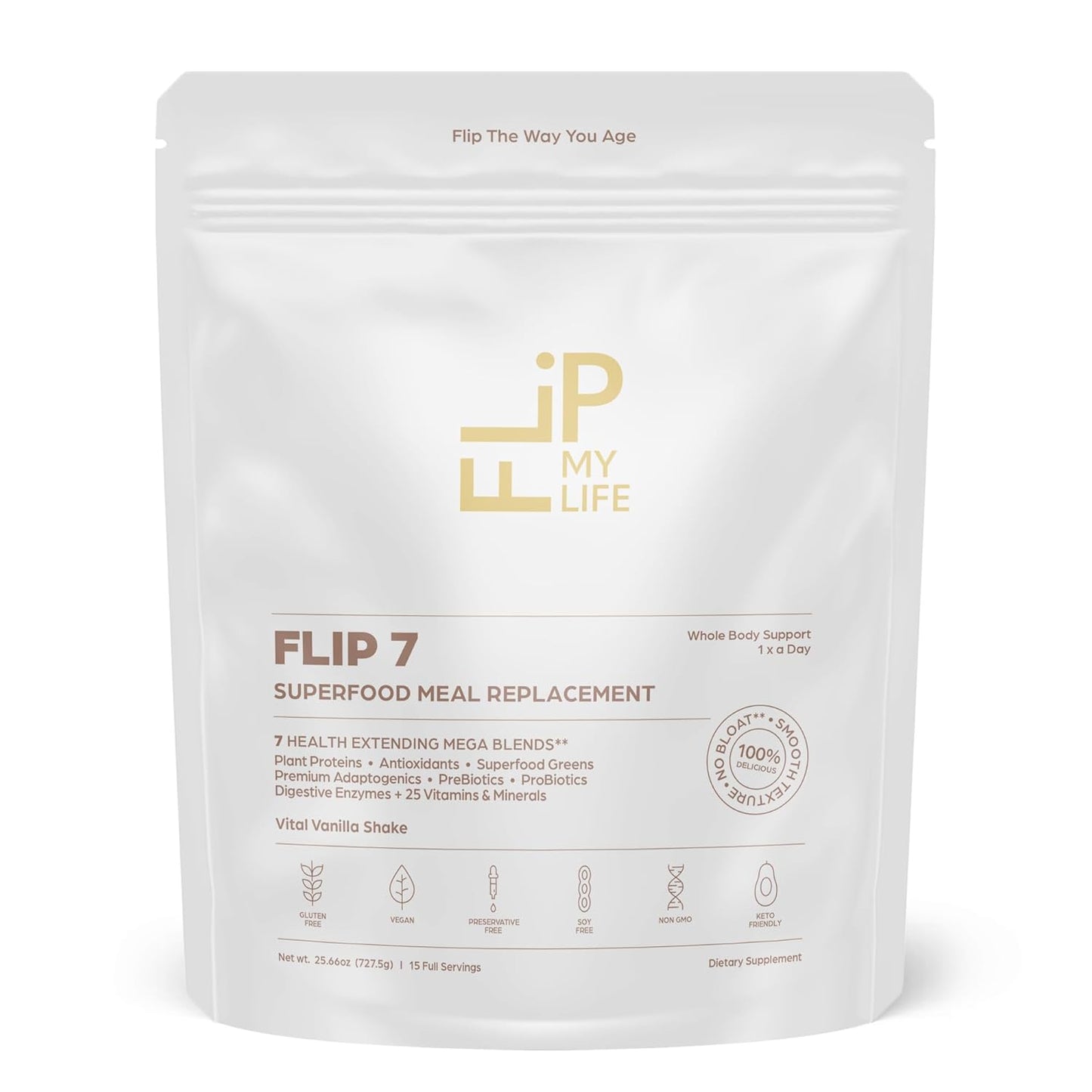 Flip 7 Natural SuperFood Plant-Based Protein Meal Replacement