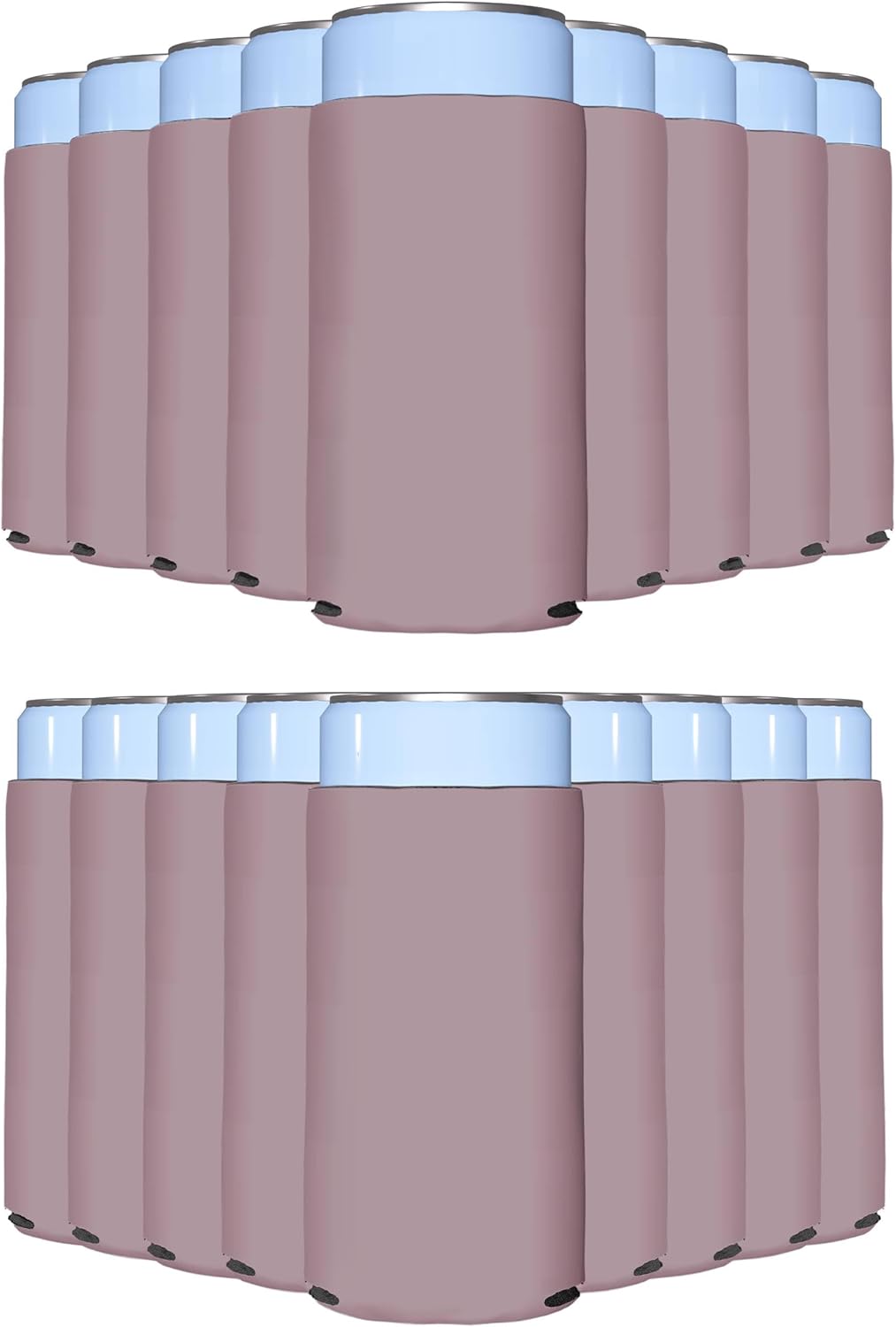 Dusty Rose Blank Slim Can Cooler Sleeves for Custom Events
