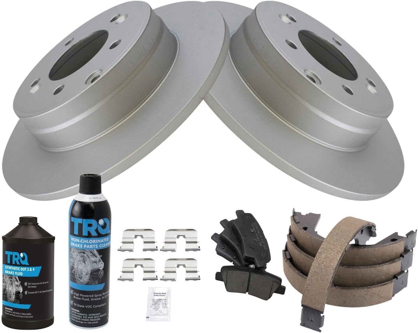 TRQ Rear Brake Pad & Rotor Kit for 2014-2015 Kia Optima