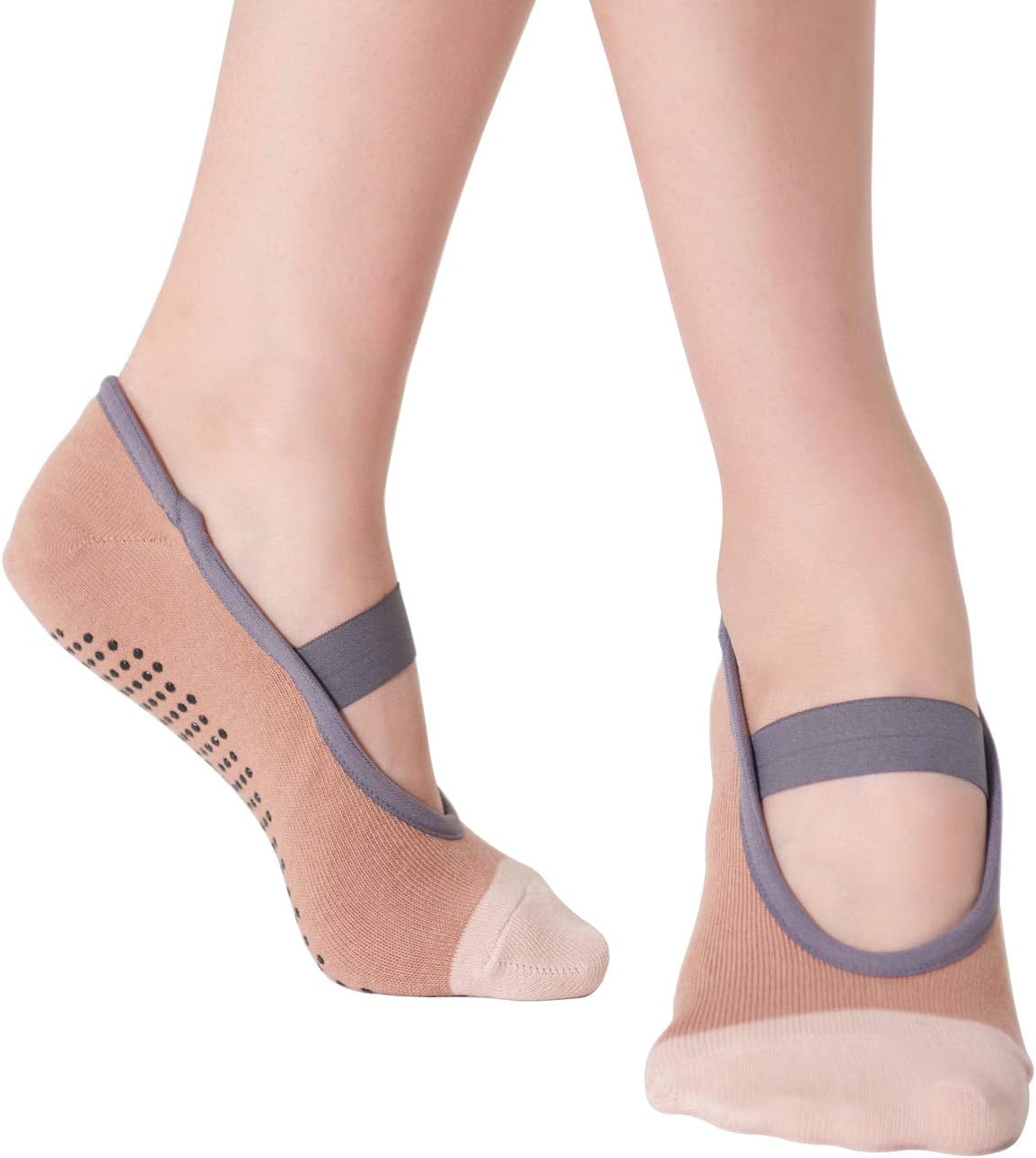 Non Slip Color Block Yoga Socks for Ultimate Grip