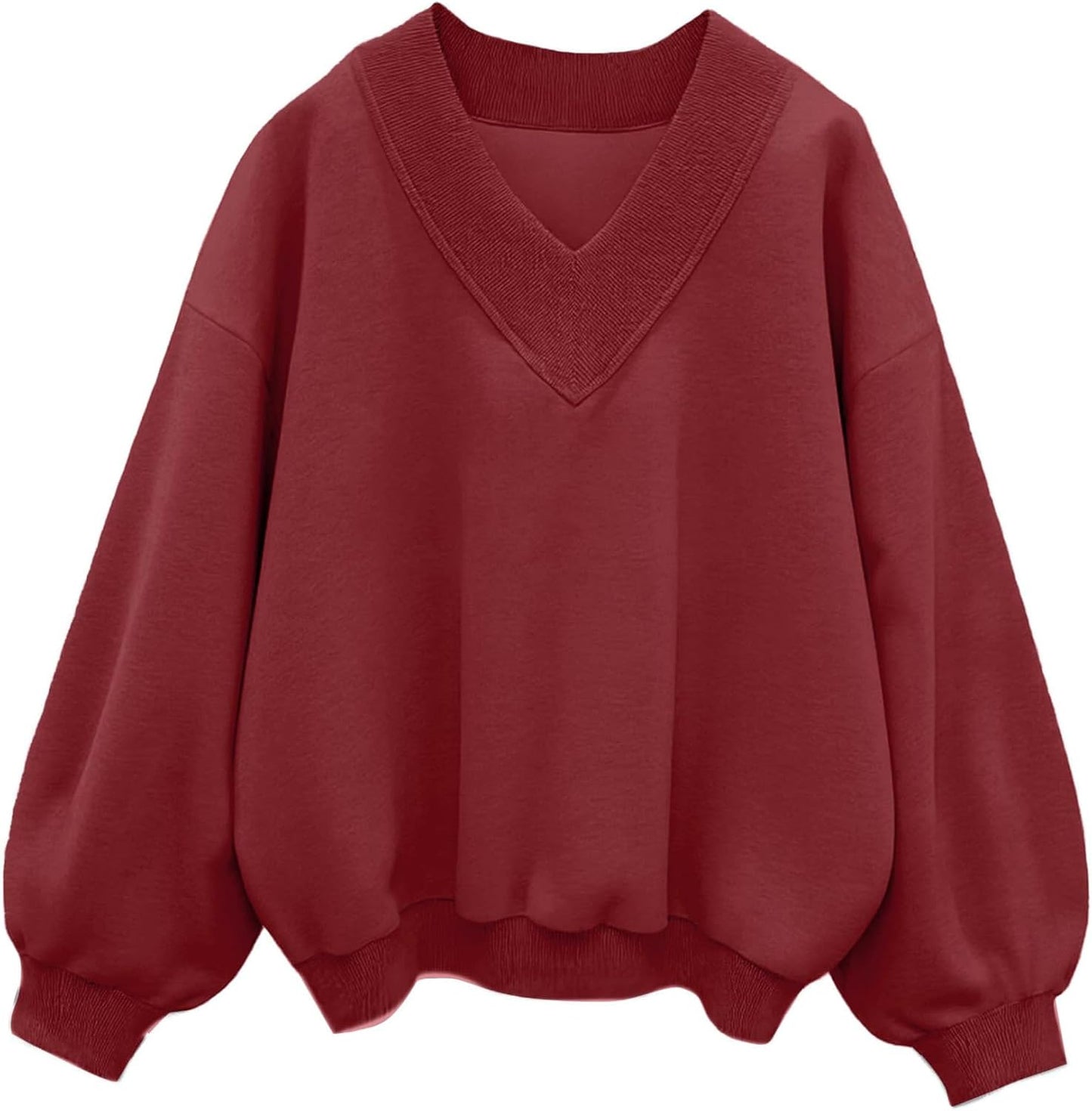 Hilinker Womens V Neck Oversized Sweatshirts for Casual Style
