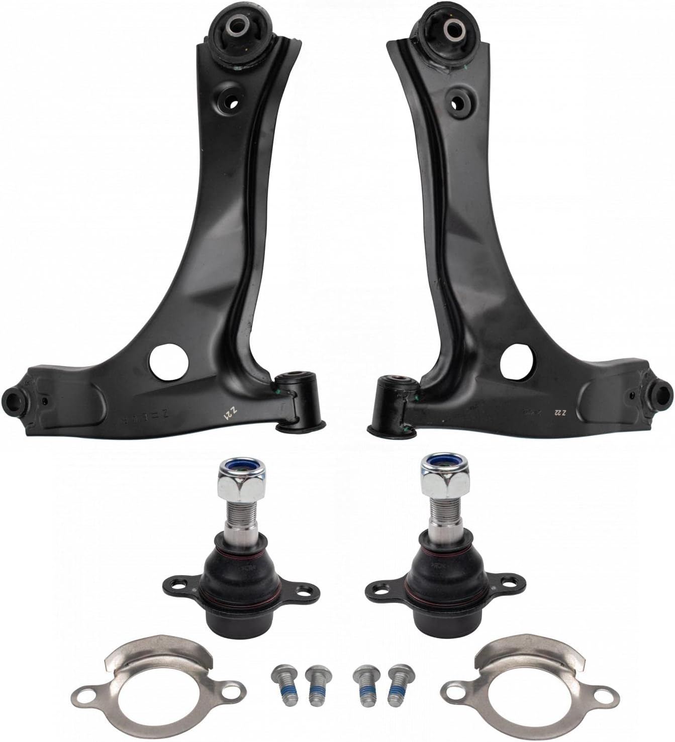 TRQ Front Lower Control Arm and Ball Joint Set for Ford Transit
