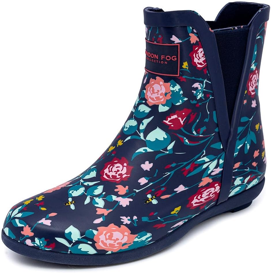LONDON FOG womens Piccadilly Pull-On Bootie with Rubber Sole