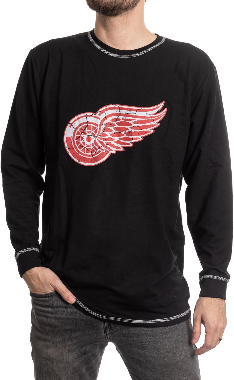 Officially Licensed NHL Long Sleeve Raglan Shirt for Fans