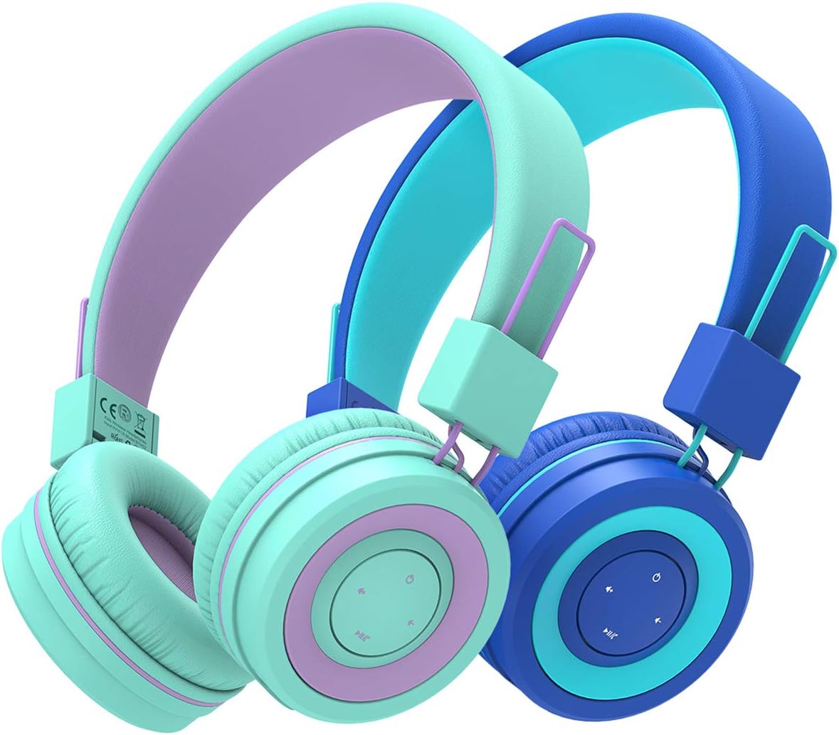 iClever Kids Bluetooth Headphones for School - Safe Sound