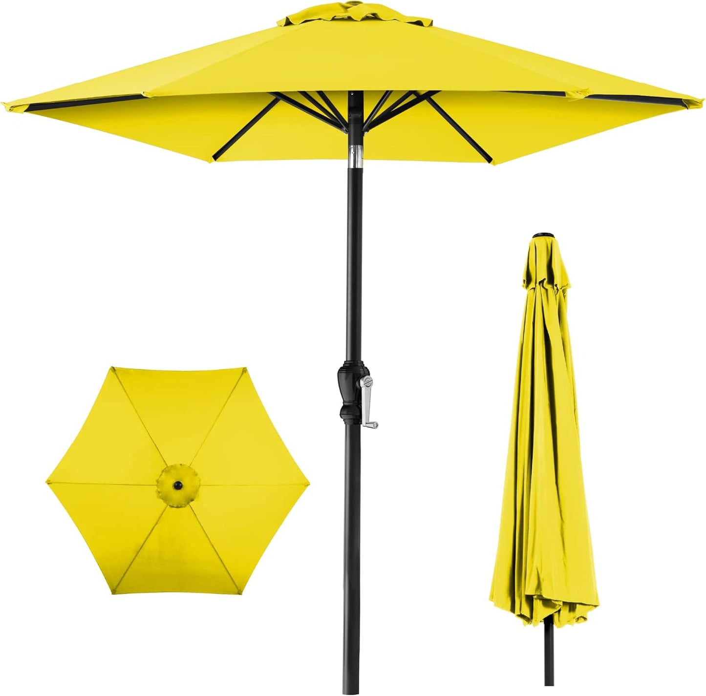 10ft Outdoor Table Umbrella with Crank and Tilt for Sun Protection