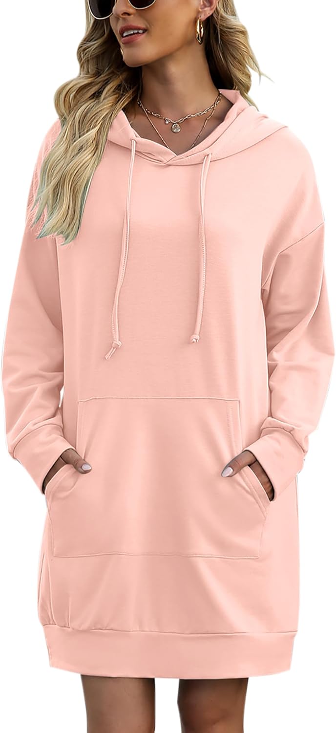 Quenteen Women Hoodies Dress for Casual and Festive Occasions