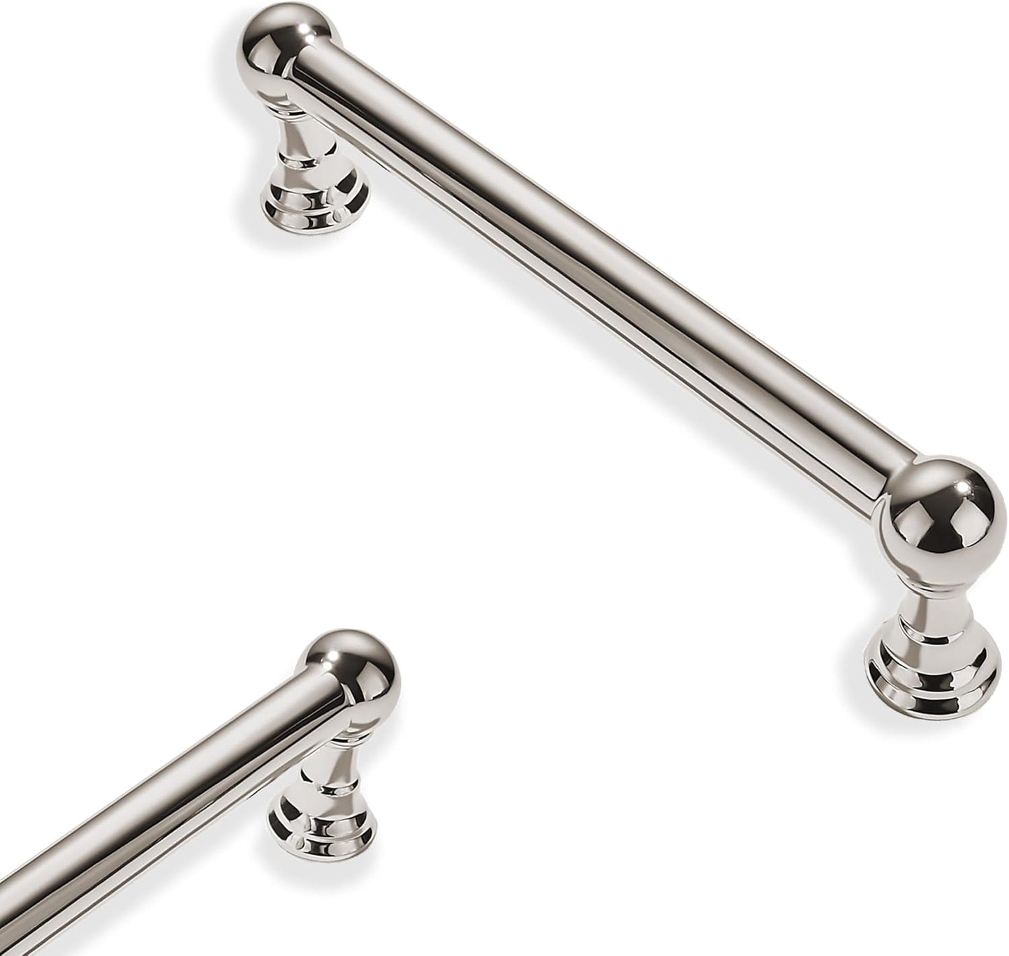 10 Pack 4 Inch Polished Nickel Cabinet Pulls for Modern Spaces