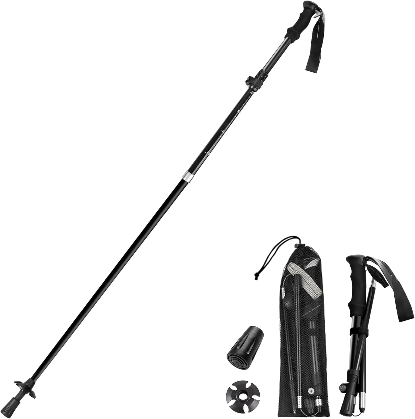 Ultralight Collapsible Hiking Poles - Easy Carry, Strong Support