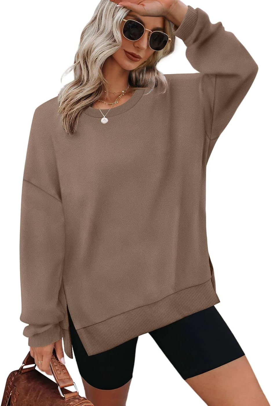 XIEERDUO Cozy Oversize Crewneck Sweatshirt
