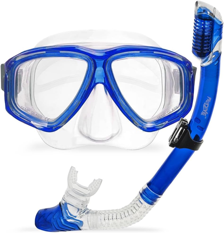 PRODIVE Dry-Top Snorkel Set - Crystal Clear View