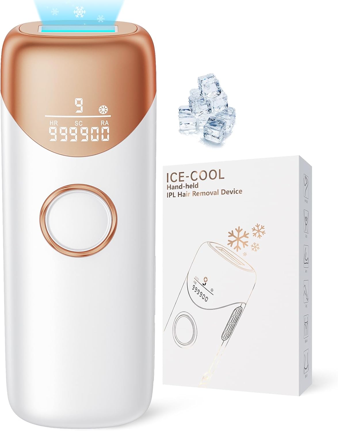 Ubroo IPL Laser Hair Removal Device with Ice Cooling Technology