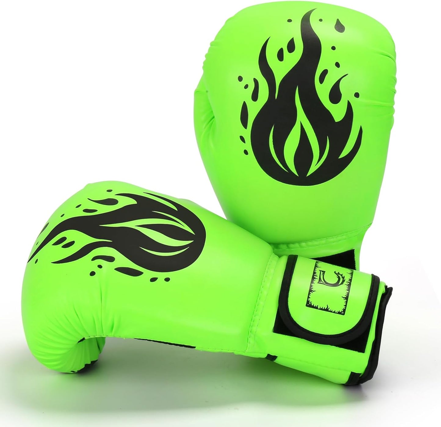 Adjustable Wristband Boxing Gloves - Fighting 12oz Green