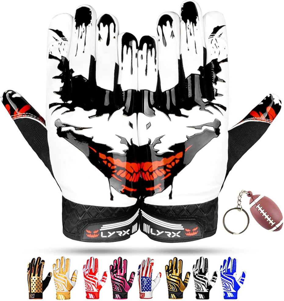 LYRX Pro Football Gloves: Ultimate Grip Control