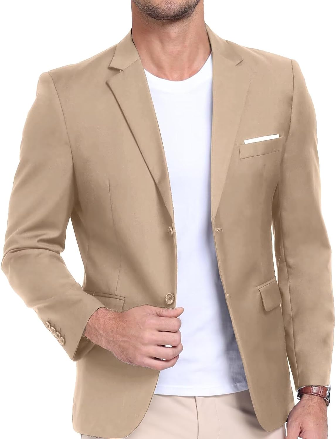 Mens Suit Jacket Slim Fit Blazer for Business and Casual Wear