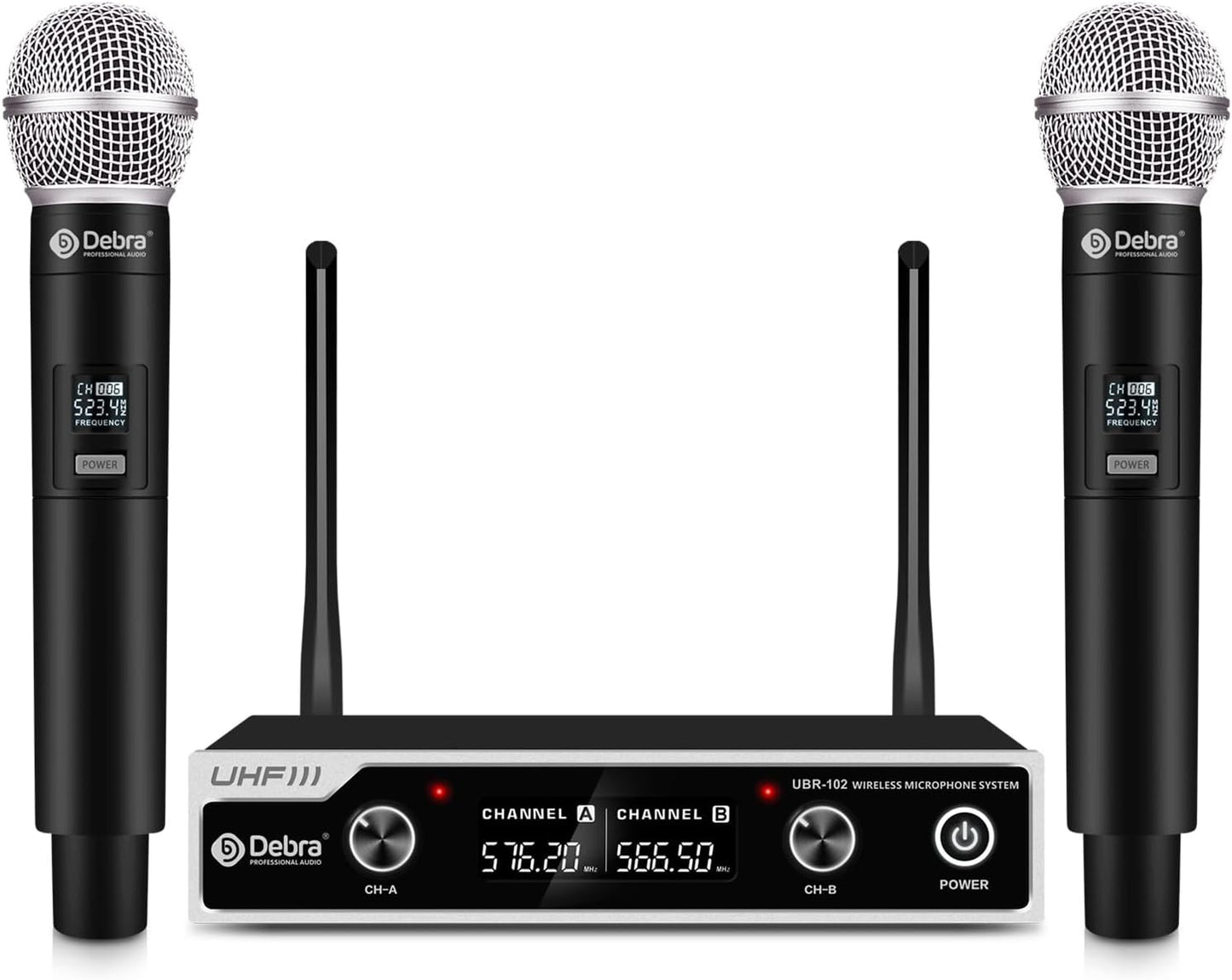 D Debra Wireless Microphone System for Karaoke and Events