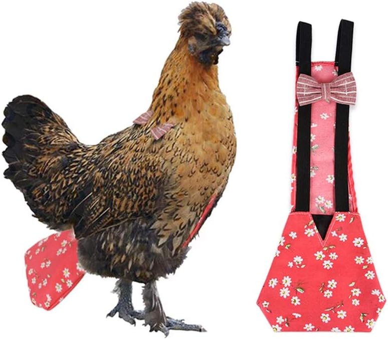 HongGun Washable Duck Diaper, Hen Costume L, Red