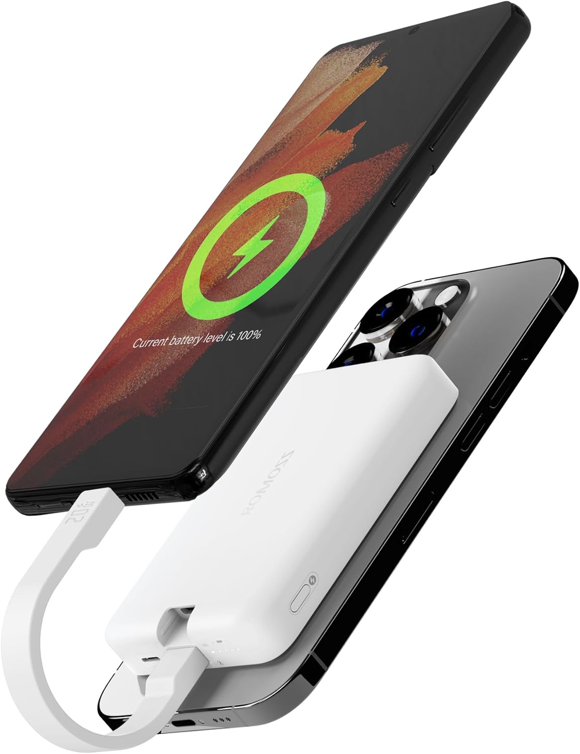 ROMOSS 10000mAh Magsafe Power Bank - Fast Charging for iPhone