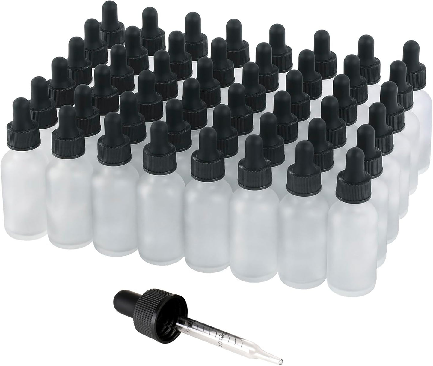 48 Pack 1oz Glass Dropper Bottles for Essential Oils and More