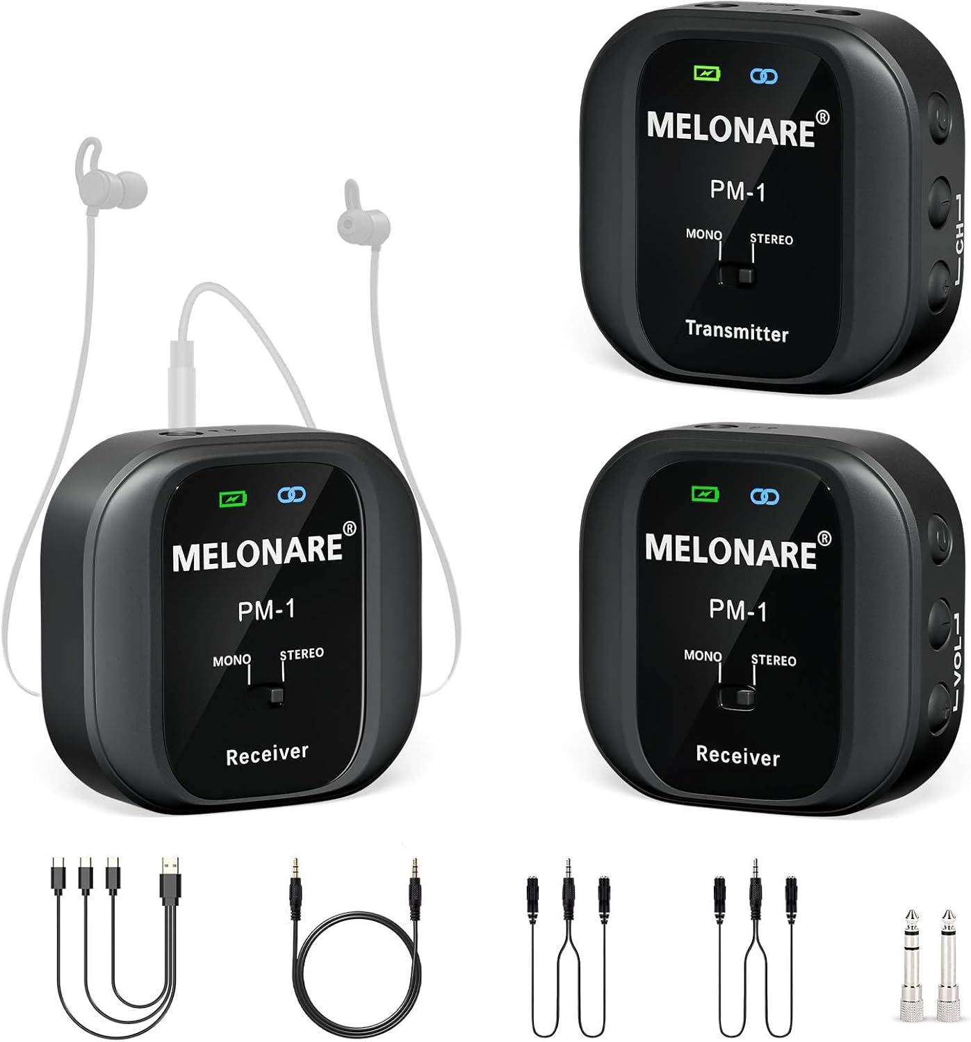 Wireless in-Ear Monitor System with Low Latency and Auto-Pairing