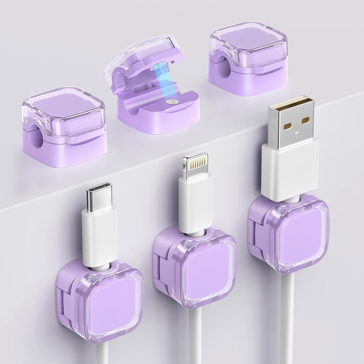 TiMOVO Magnetic Cable Clips - Desk Organization