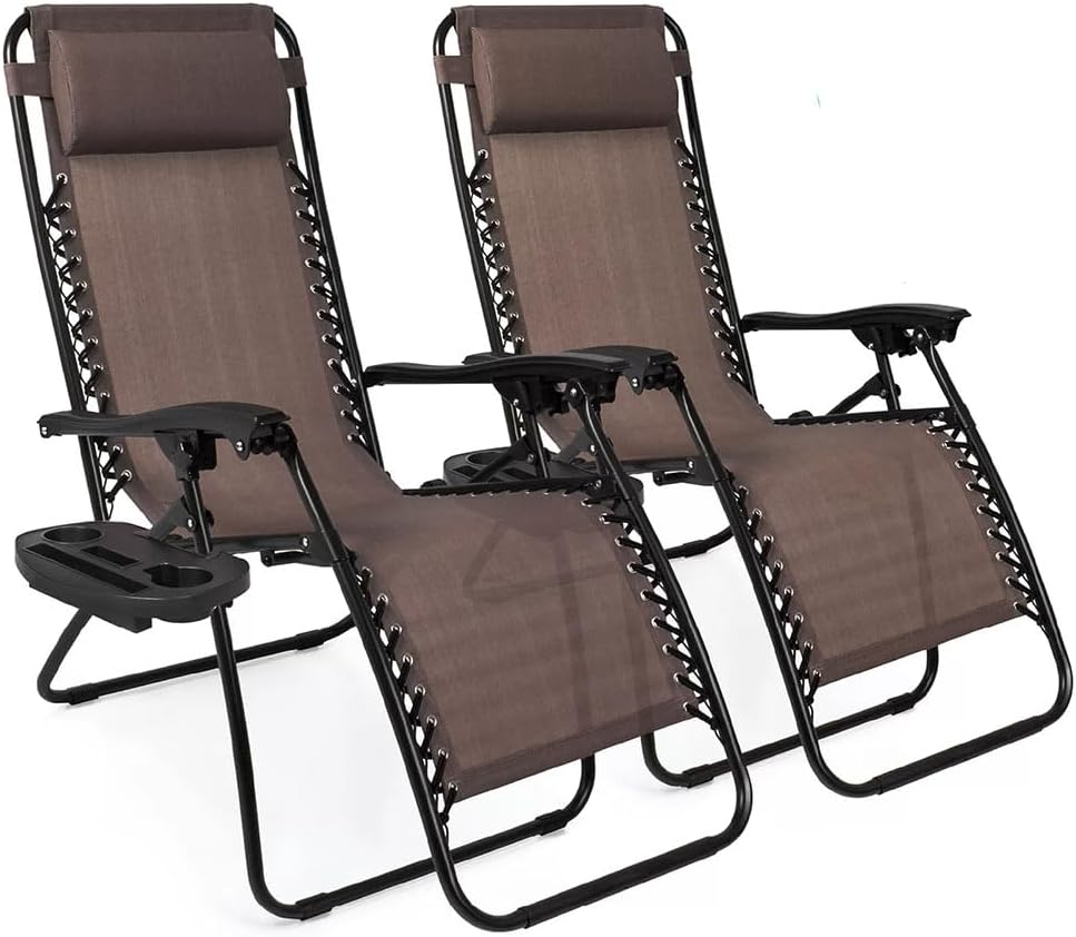 EZONE Zero Gravity Lounge Chairs for Ultimate Outdoor Relaxation