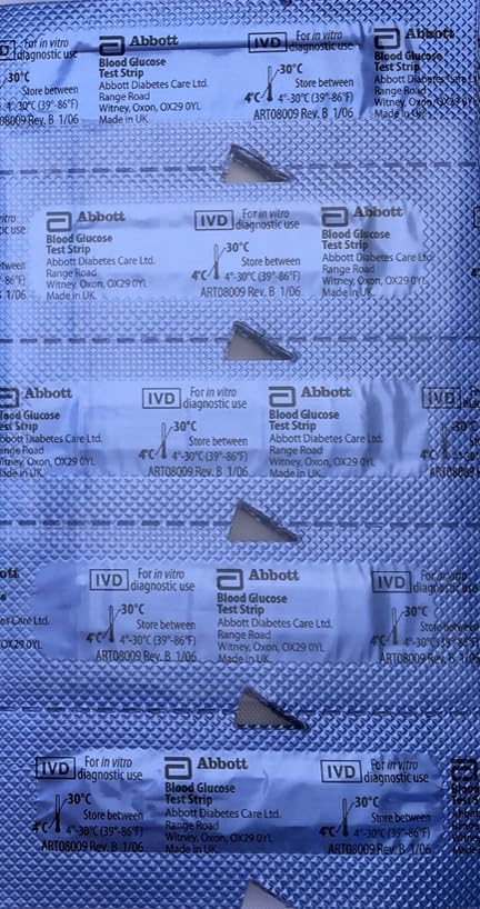 Precision Xtra Blood Glucose Test Strips for Accurate Monitoring