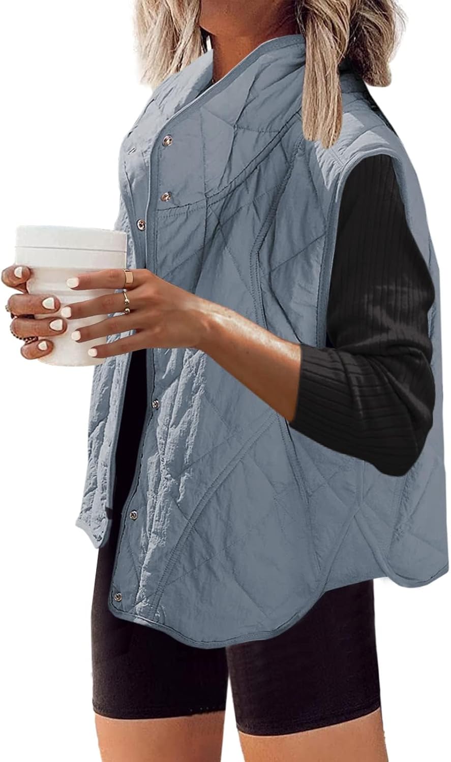 SENSERISE Womens Puffer Vest Quilted Lightweight Outerwear