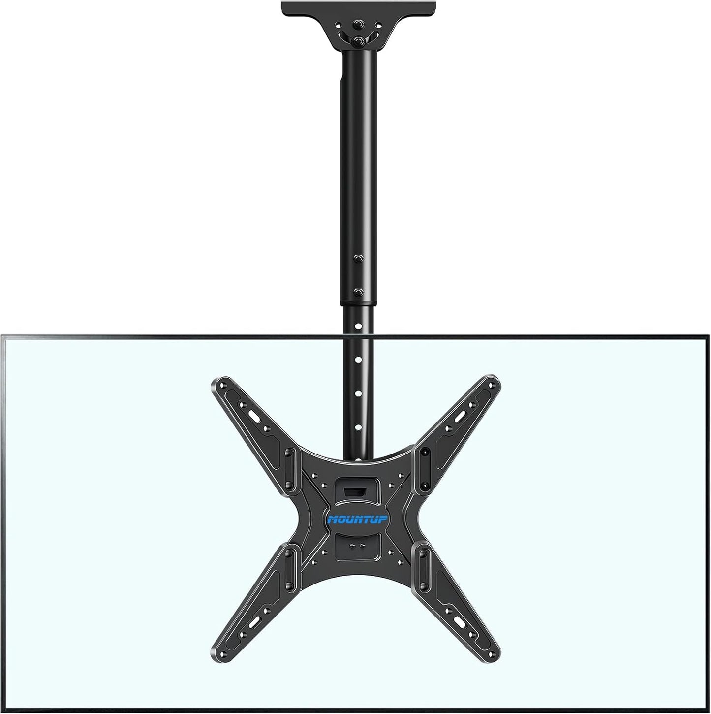 Adjustable Ceiling TV Mount for 24''-65'' TVs, Holds up to 99lbs - MOUNTUP MU0039