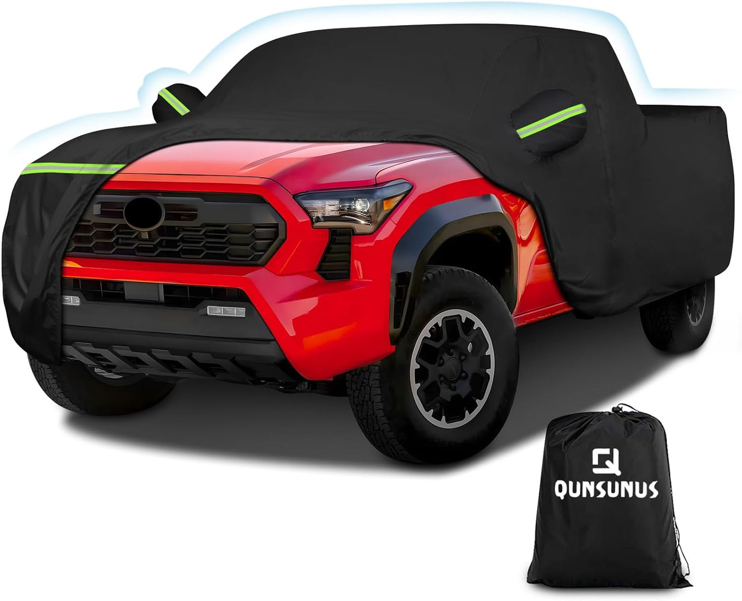 QUNSUNUS Car Cover for Toyota Tacoma 2005-2024, All Weather