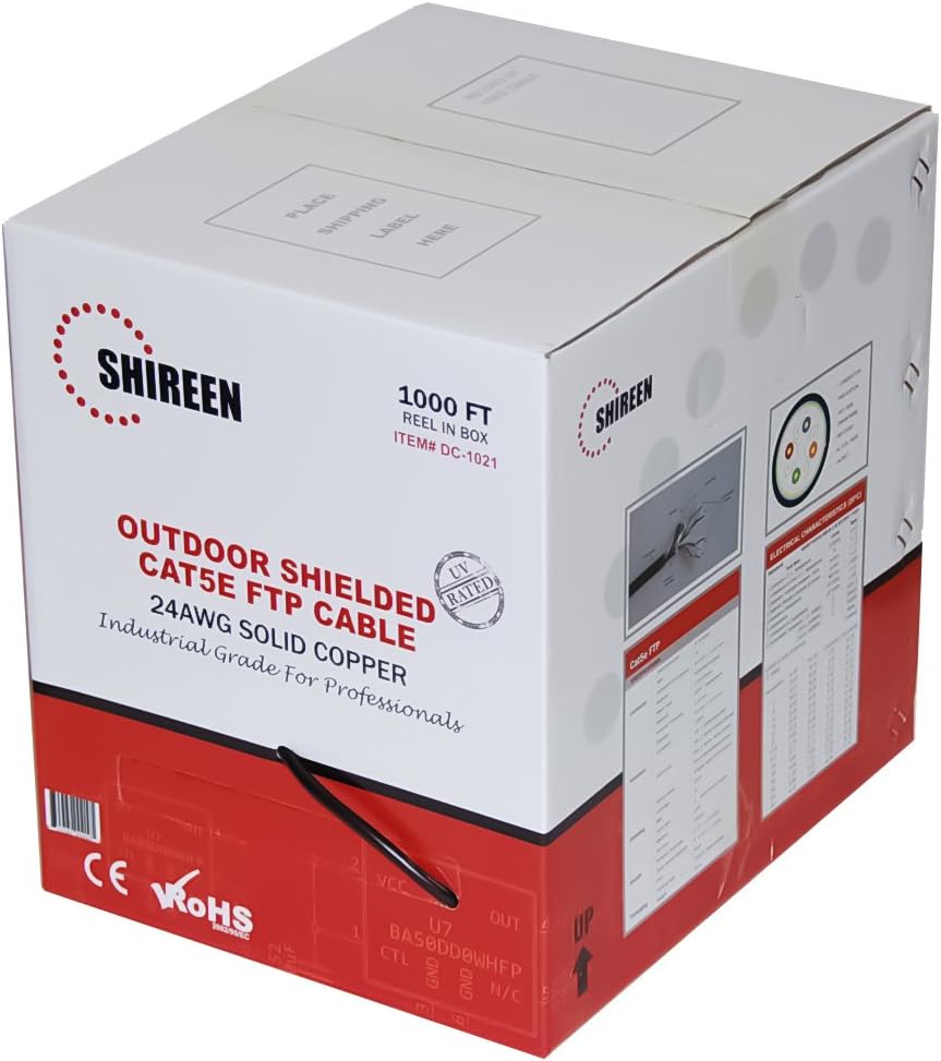 Shireen DC-1021 Outdoor CAT5e FTP Shielded 1000ft Spool Review