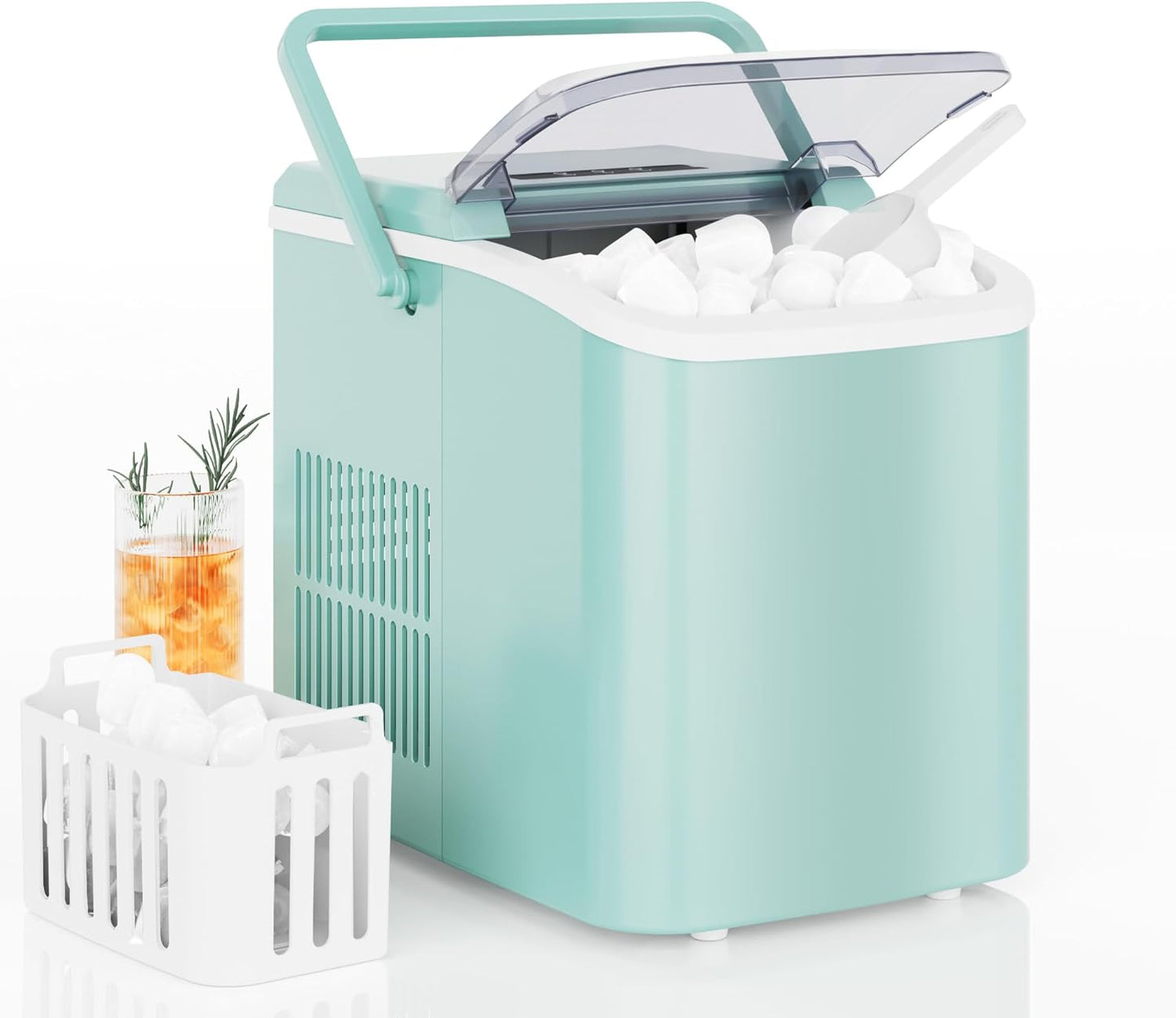 DUMOS Countertop Ice Maker: Fast, Portable, and Self-Cleaning