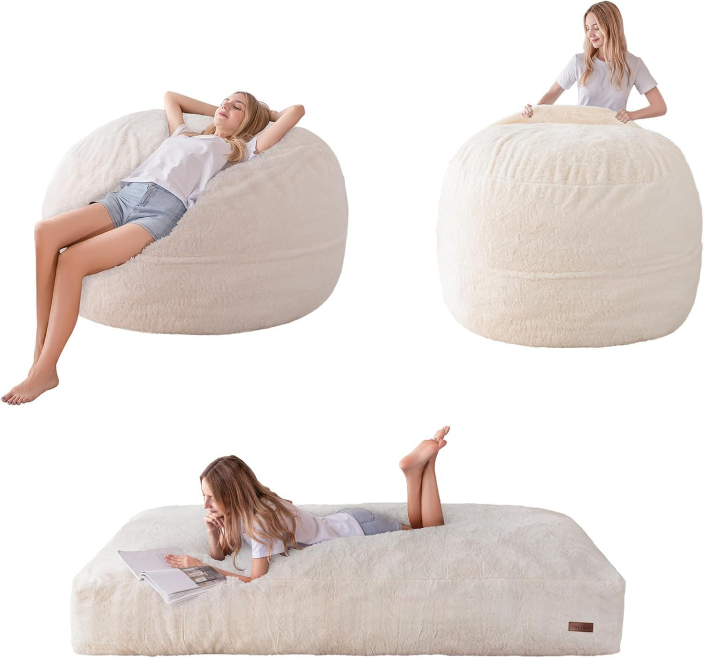 MAXYOYO Giant Bean Bag Chair Bed for Adults - Comfort & Versatility